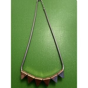 Studded Necklace Silver Rose Gold Statement Costume Jewelry Goth Gothic